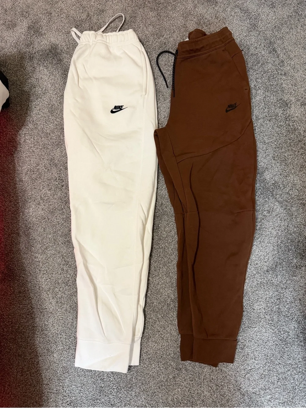 Nike Kids Sweatpants in White and Brown - Twin Pack